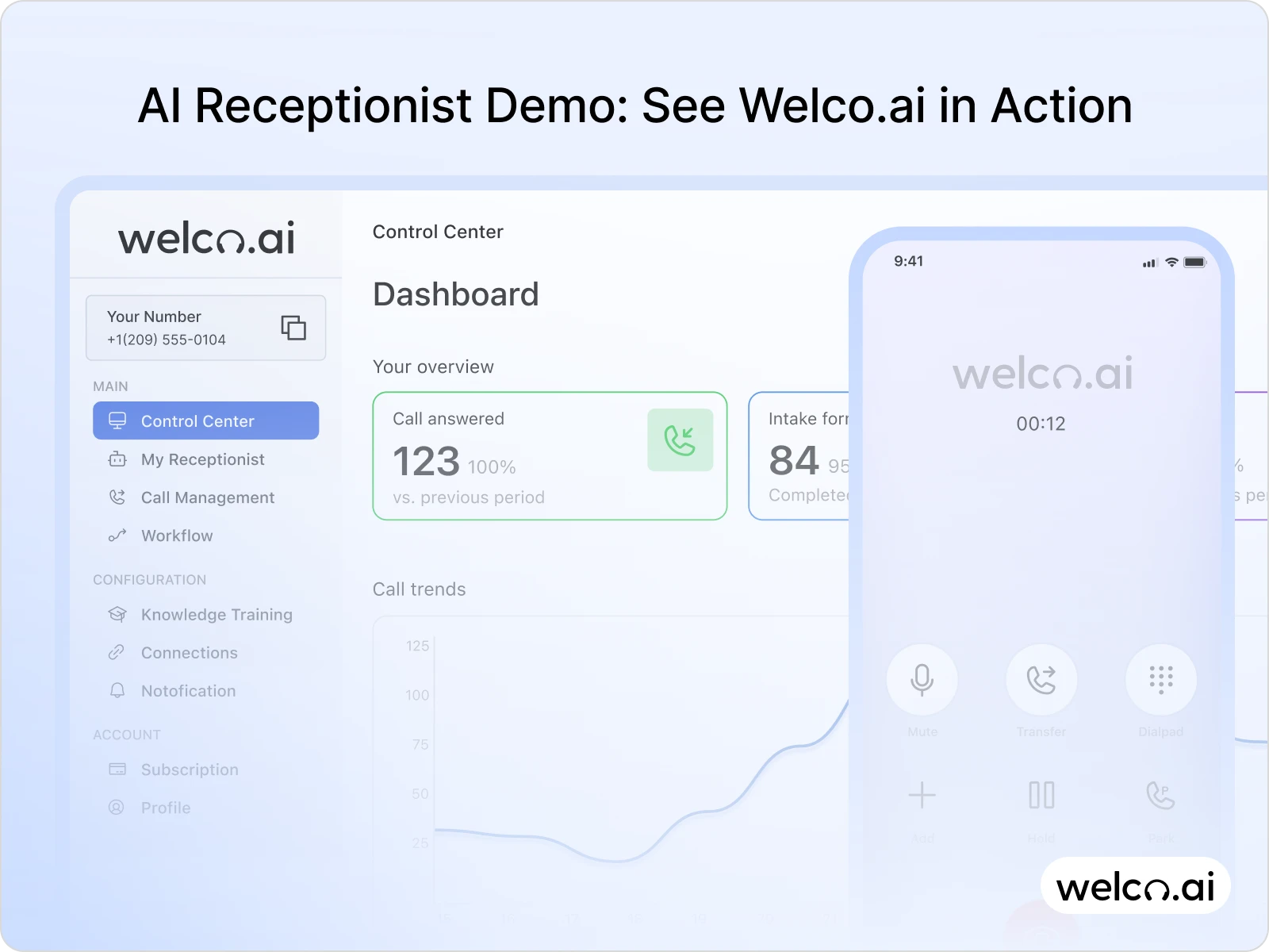 AI receptionist demo
