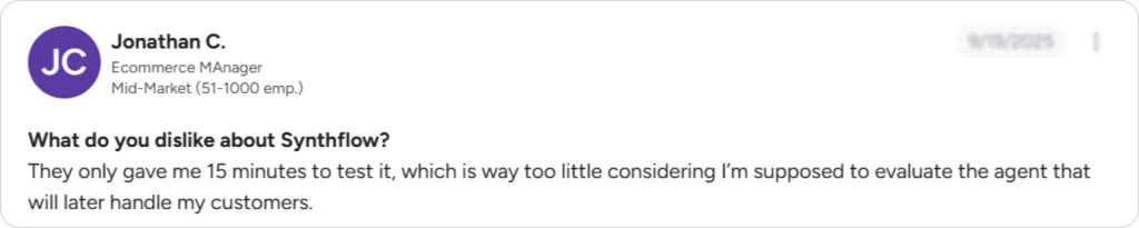 Insufficient trial period