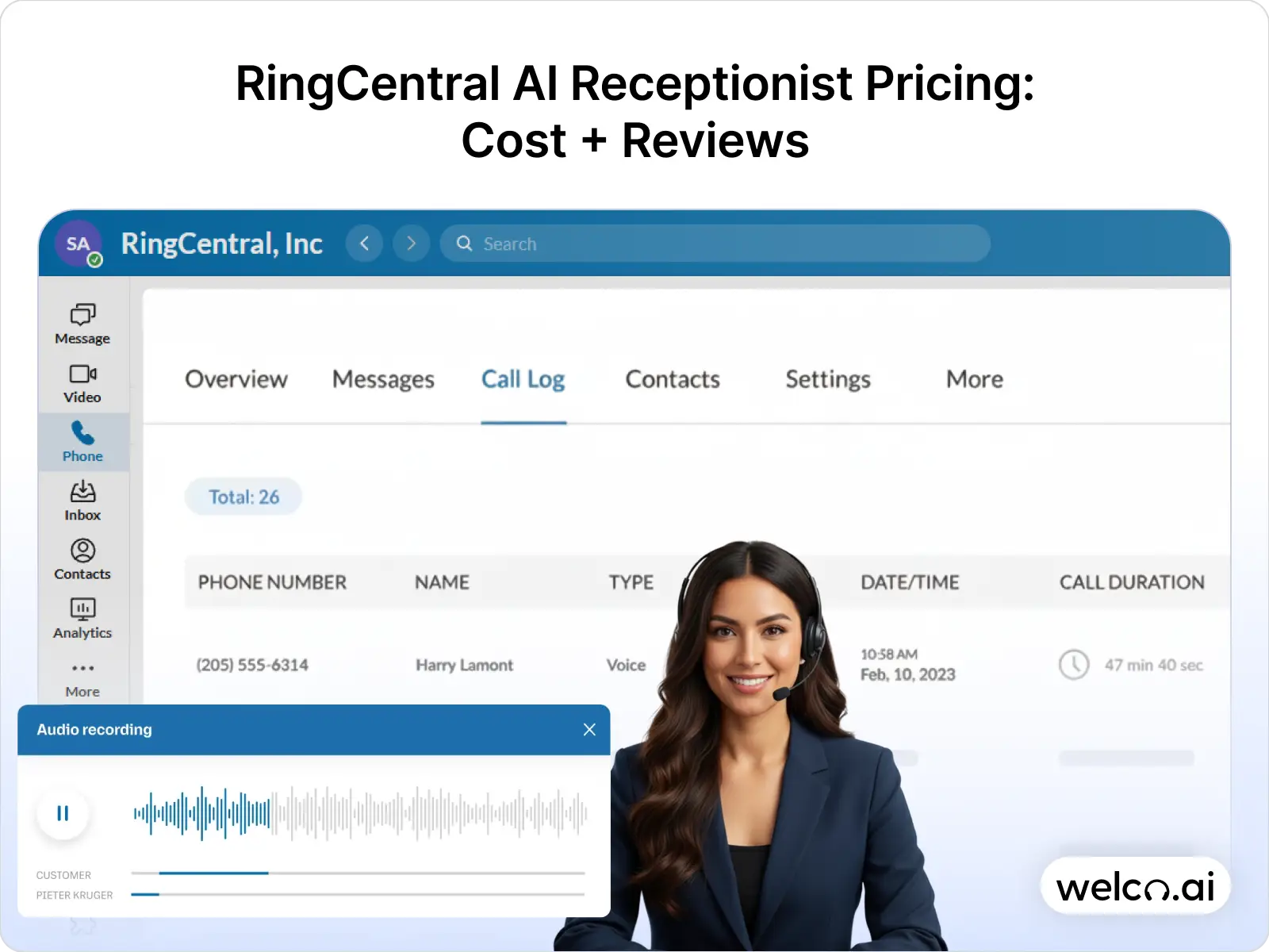 RingCentral AI Receptionist Pricing_ Cost + Reviews