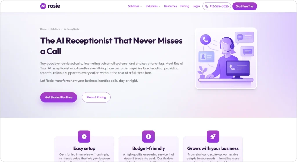 Rosie AI Receptionist