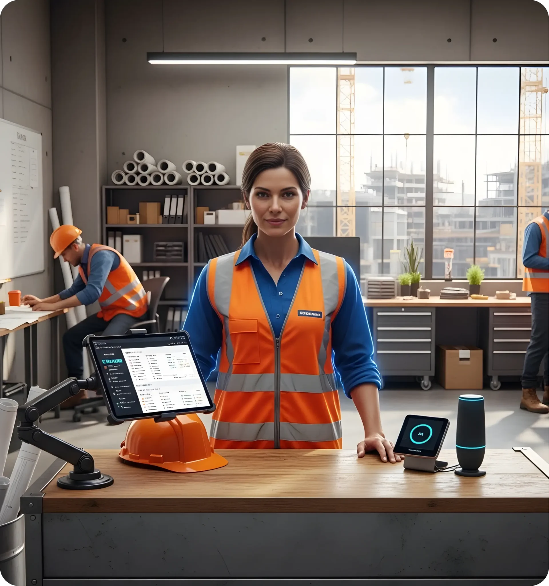 AI receptionist for contractors hero
