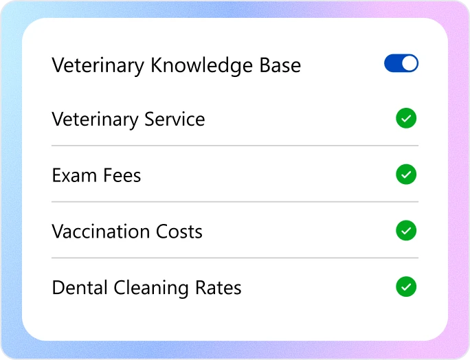 2 Build Your Veterinary Knowledge Base