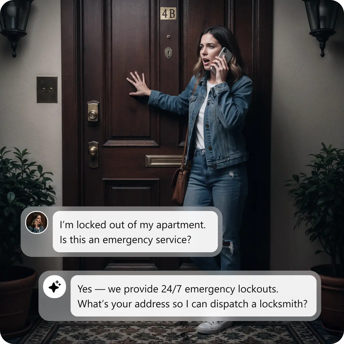 AI Receptionist for Emergency Lockouts & Service Scheduling