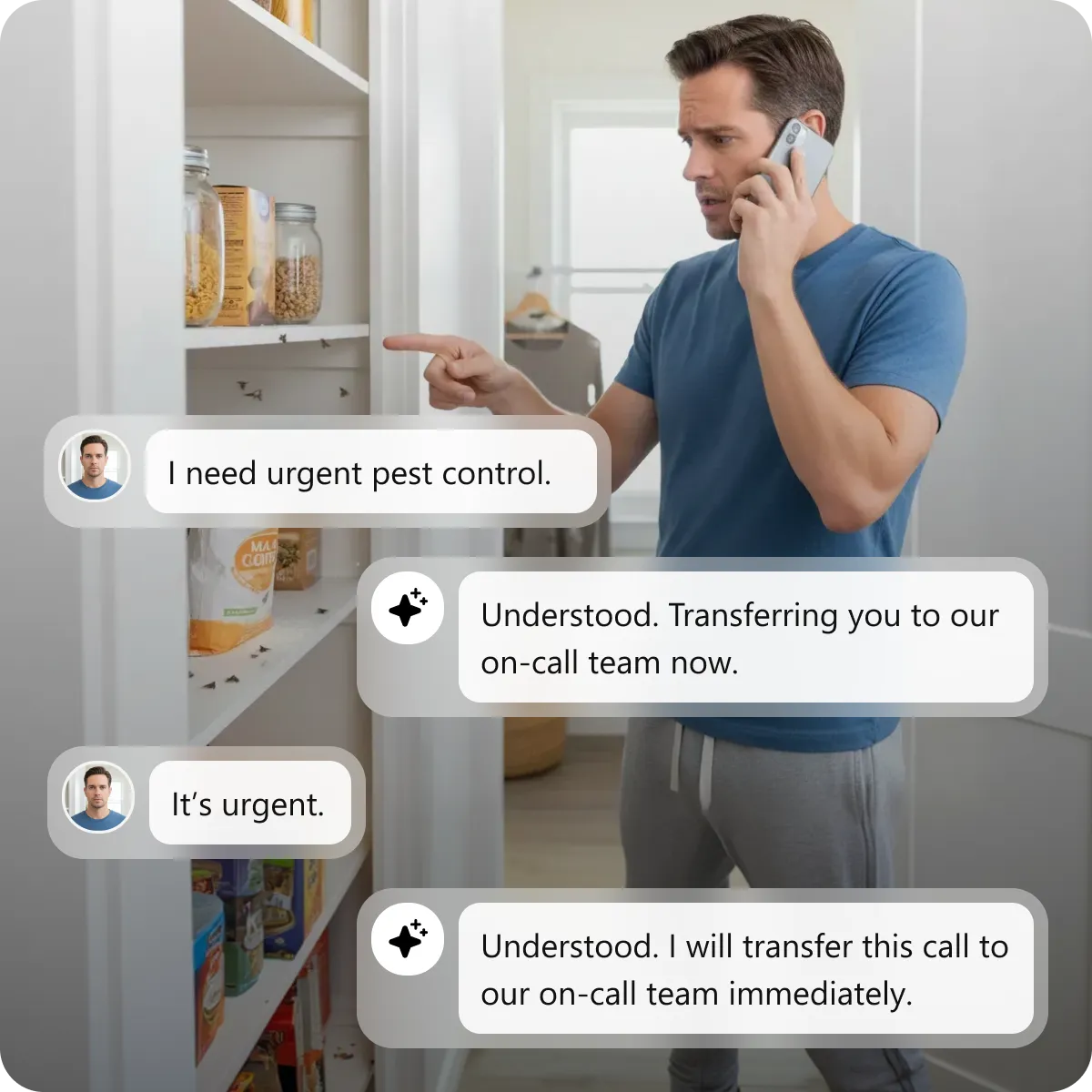 Emergency Call Transfer for Pest Control