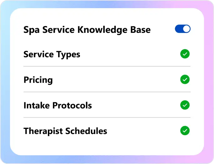 Train Your Receptionist on Spa Services