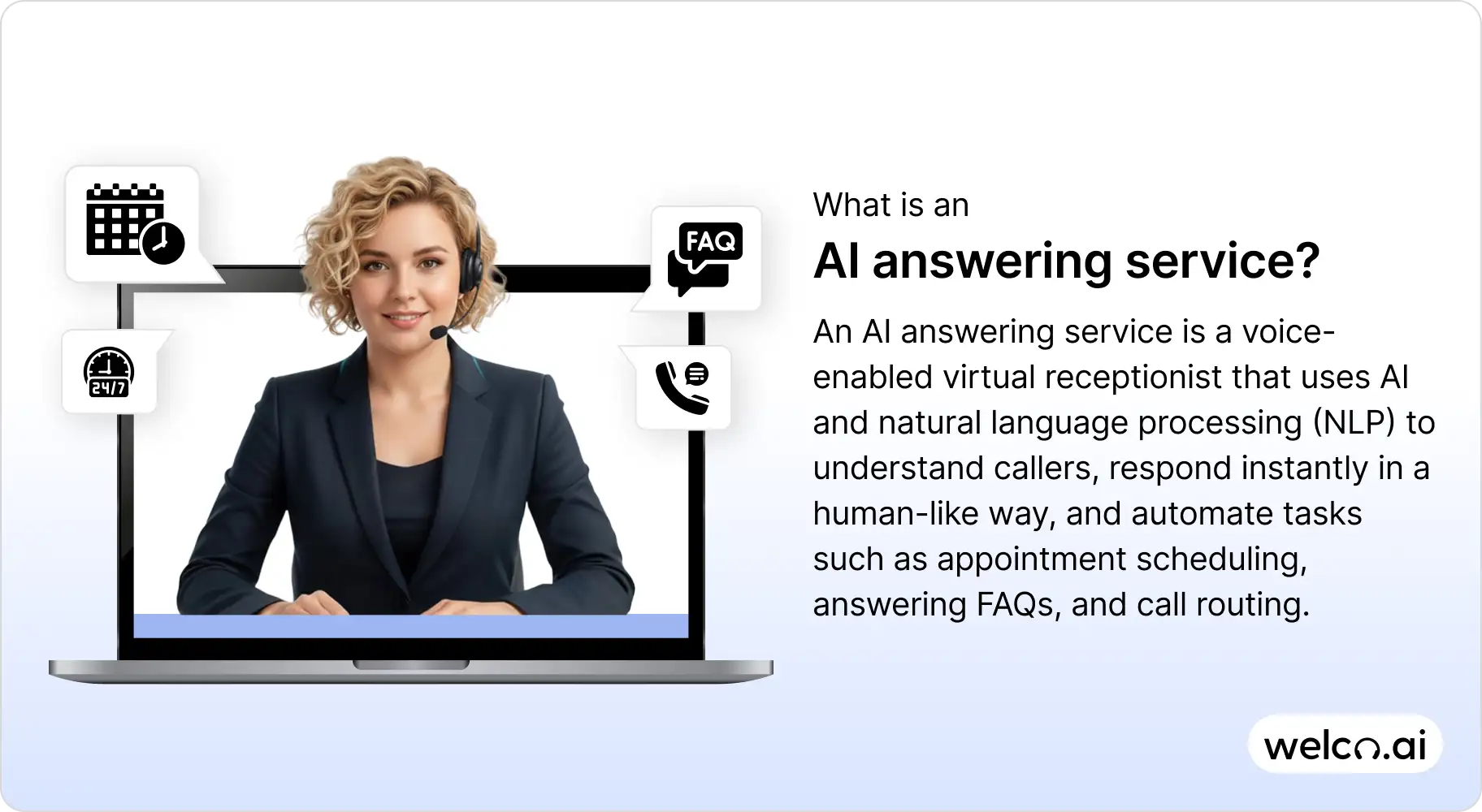 What is an AI answering service